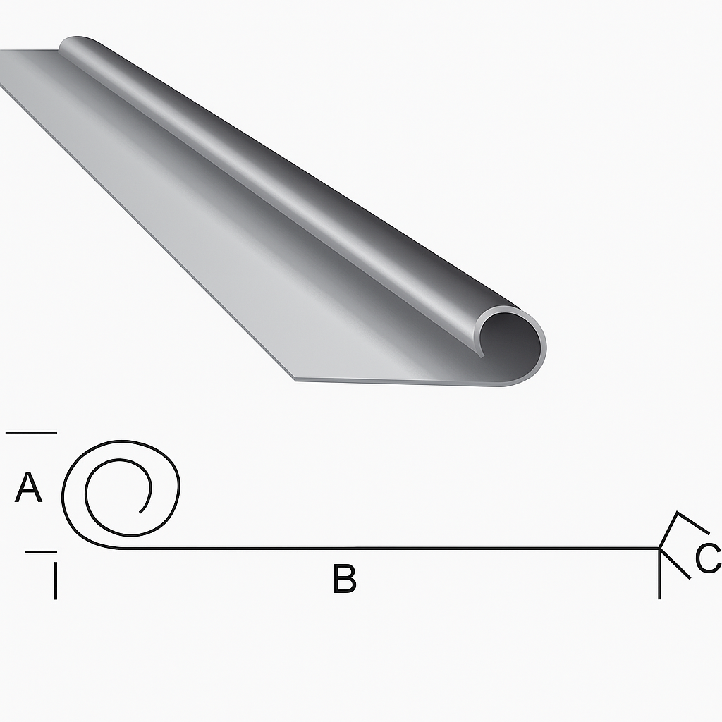 Rolled Edge Flashing Diagram