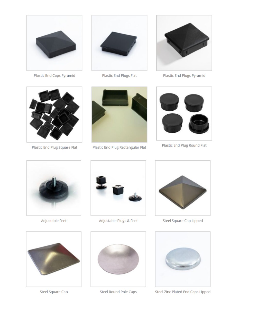 Pole Caps and Tube End Plugs